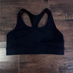 Lululemon Black Racerback Sports Athletic Bra Size 8